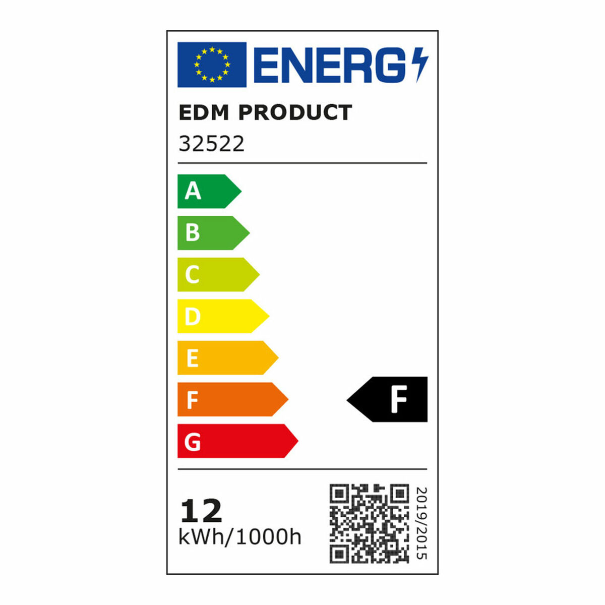 LED-Deckenleuchte EDM 32522 F 12 W 60 W 840 lm (6400 K)